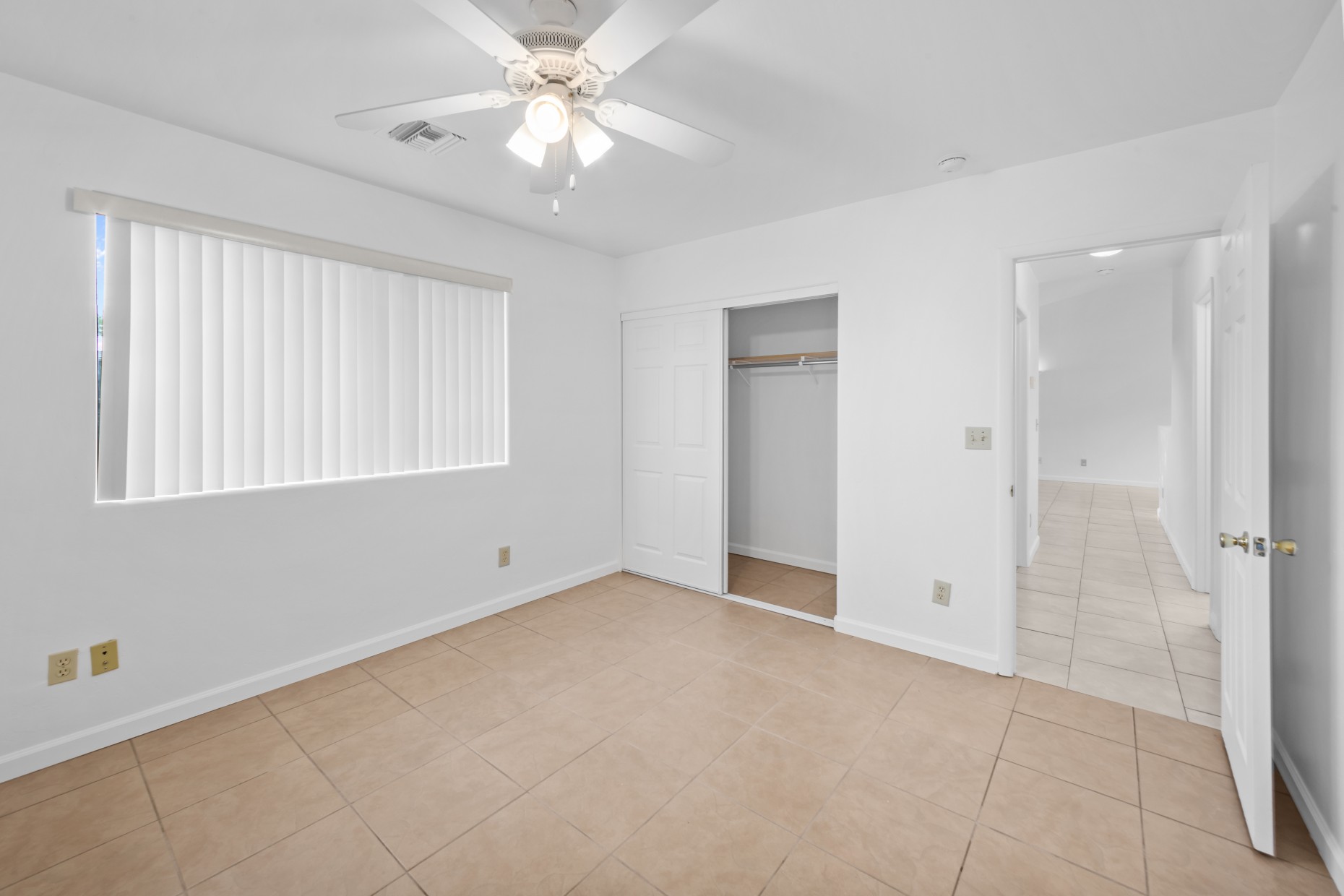 Bedroom with closet
