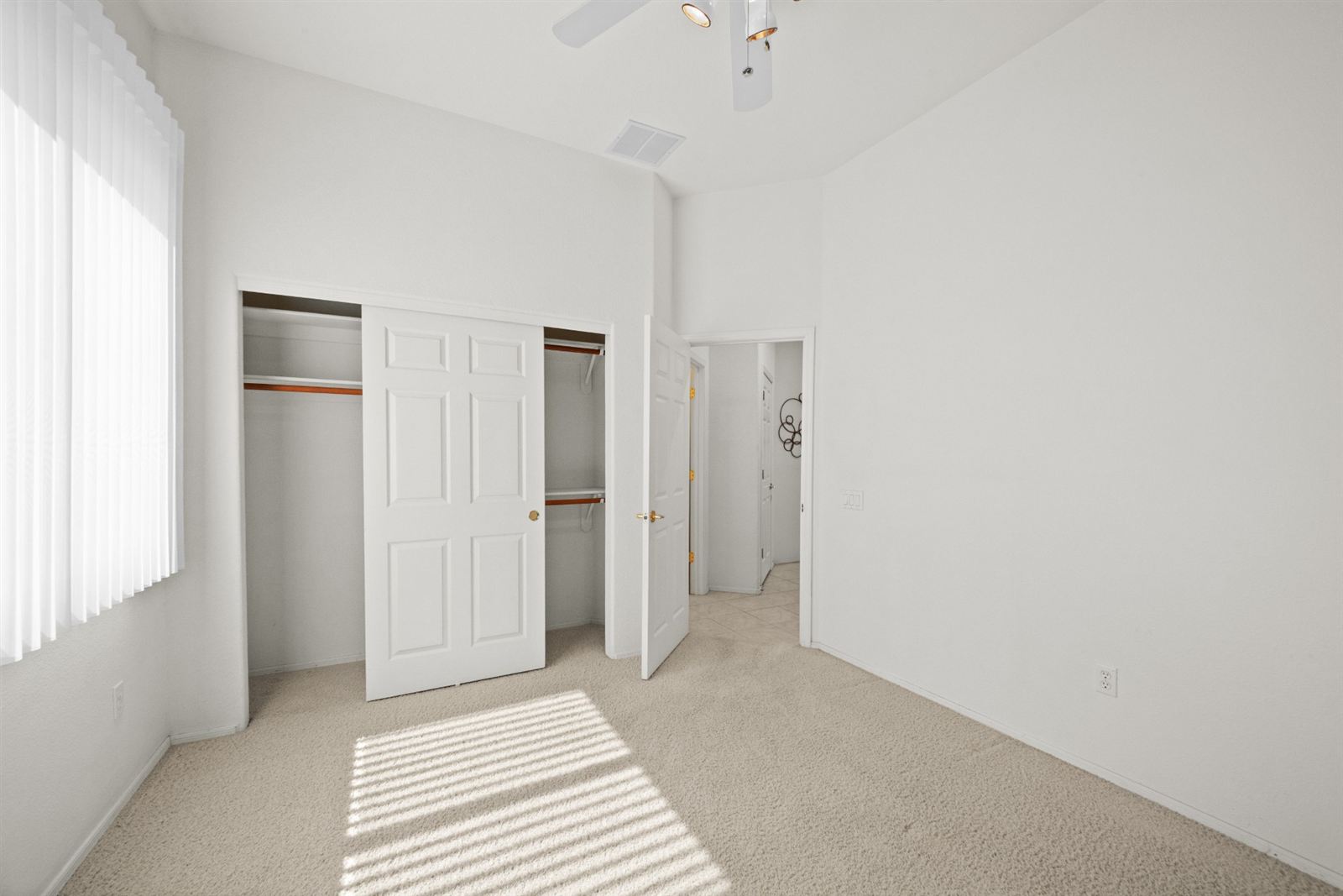 Bedroom with closet